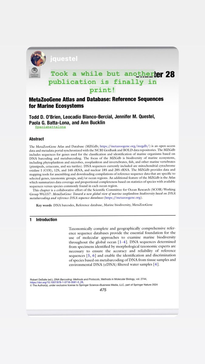 New pub on a plankton database for metabarcoding analysis  of zooplankton, gut contents and eDNA