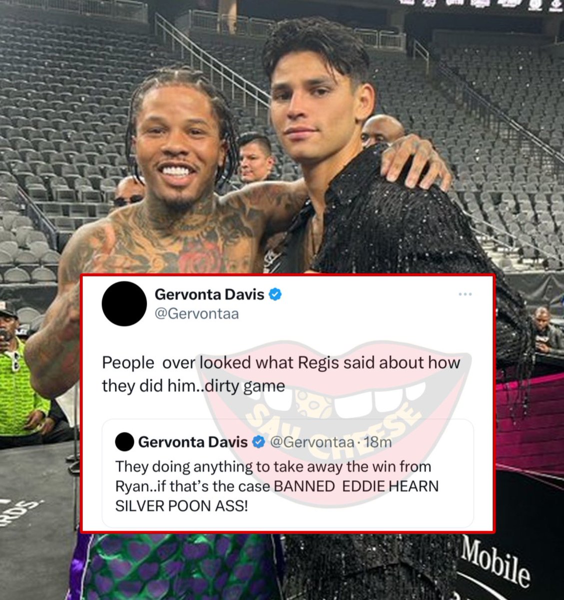 Gervonta Davis reacts to Ryan Garcia testing positive: “They doing anything to take away the win from Ryan”