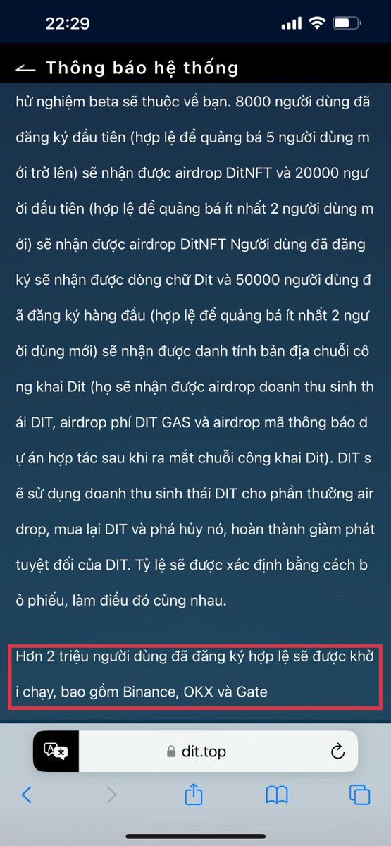 Chúc cả nhà ngày mới vui vẻ nhé 😊

Tiếp tục kiếm points @SenderLabs nào cả nhà

Giới thiệu cả nhà một DA mới ra mắt - #Dit
 👉Đối tác: Binance - OKX - Gate 
👉HST siêu khủng: DePIN, RWA, AI, CEX, NFT, Full Chain
👉Tổng cung: 80M DIT
👉Link bên dưới👇

#Sender