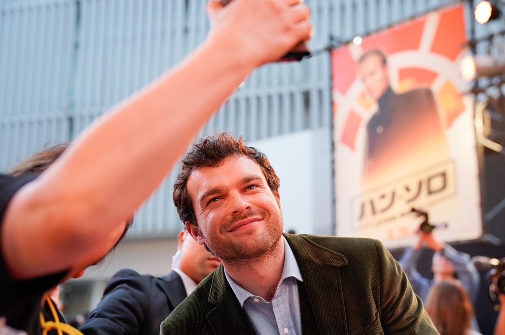 Alden Ehrenreich attends the premiere of Solo: A Star Wars Story at Roppongi Hills in Tokyo, Japan on June 12, 2018. @Disney please #MakeSolo2Happen !!! 📸 Adoring Alden Ehrenreich - An Alden Ehrenreich Fansite >>> tumblr.com/babyjujubee