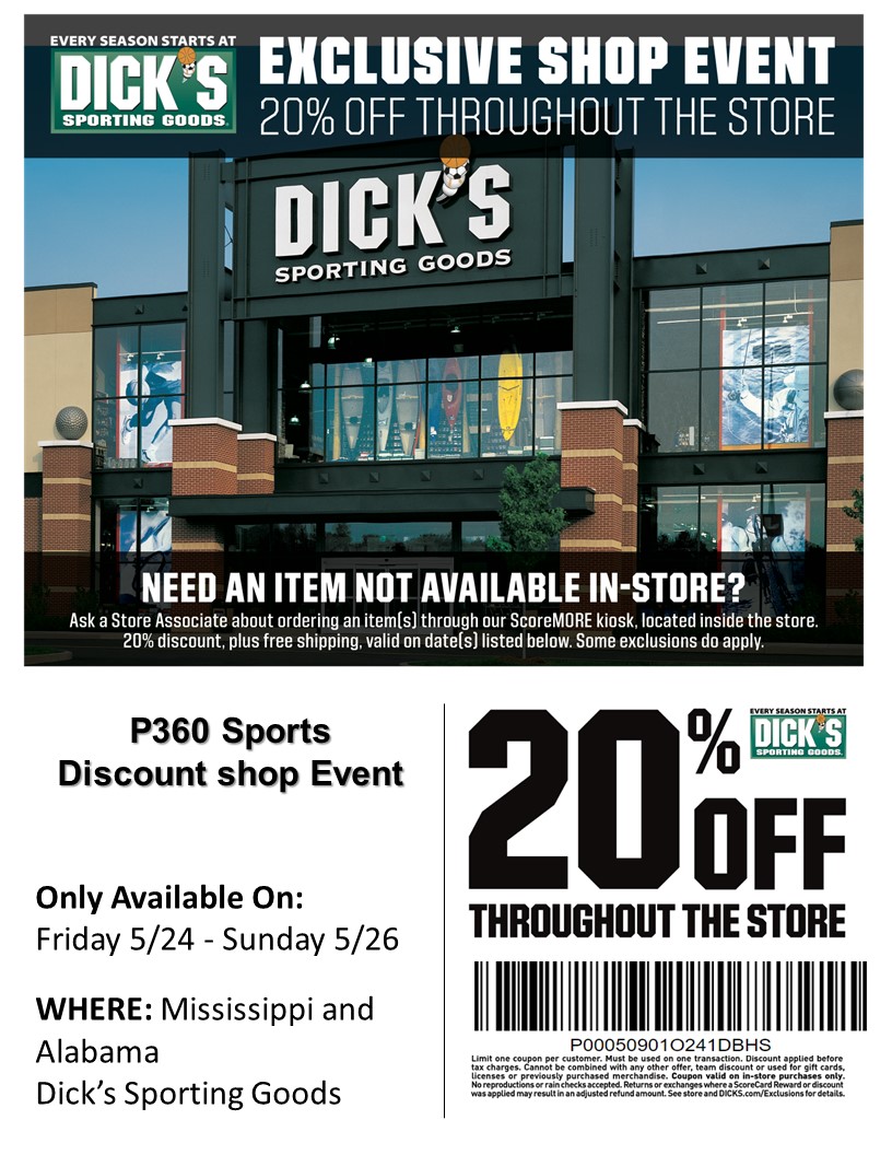 Our partner Dicks Sporting Goods will be hosting a discount shop event for SBG SOX on Memorial Day Weekend!
