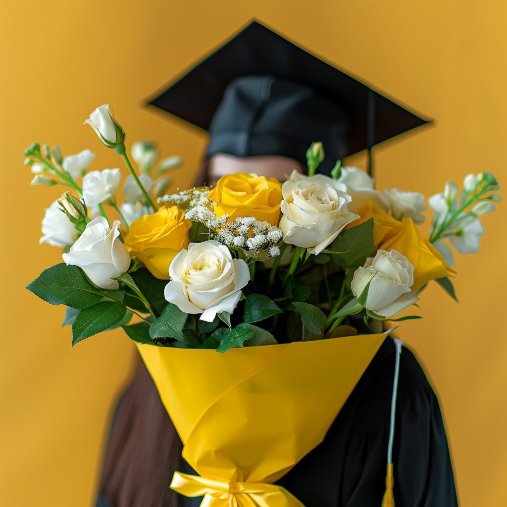 Graduation flowers reflect  the beauty of hard-earned success, the sweetness of a chapter completed, and the freshness of new beginnings.  🎓​
•
#GraduationFlower #GraduationDay #FlowerDelivery #GlobalRose