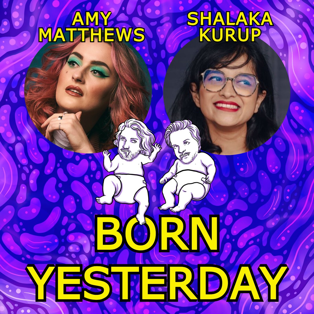 There's a new episode of BORN YESTERDAY out today and it's an all-timer Some horrific stuff in the intro then crying with laughter with @AmyFMatthews @shalakakurup and of course @SomeNiceFun @AlexyBennett Listen, leave a 5 star review and spread the word! open.spotify.com/show/1hVArM2zQ…