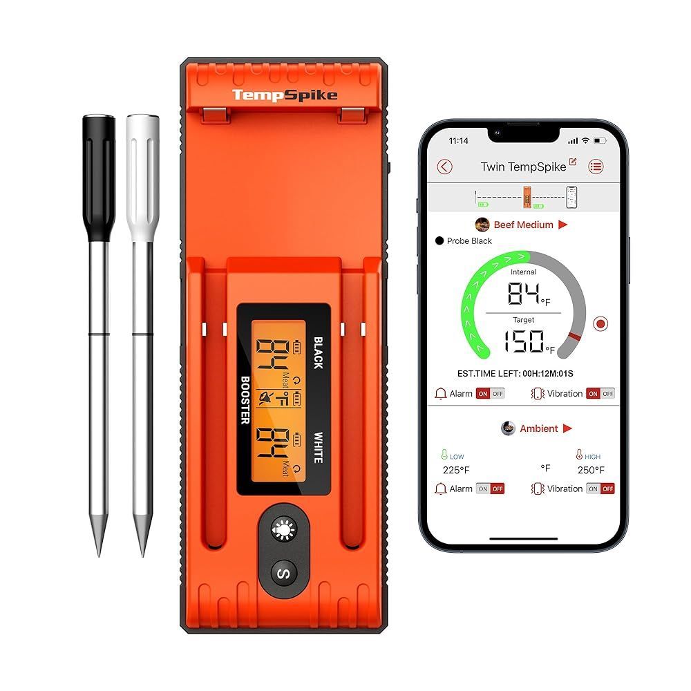 Wireless Meat Thermometer with Dual Probes and LCD Screen for $98.99, reg $179.99! -- Use Promo Code 457W1Z8E fkd.sale/?l=https://amz…