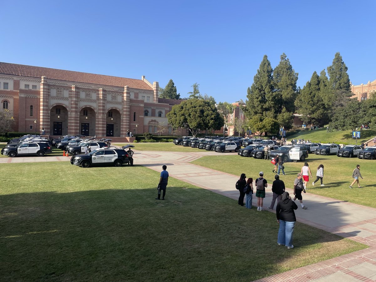 STATEMENT FROM THE TWICE BESIEGED UCLA PALESTINE SOLIDARITY ENCAMPMENT: THEY'RE COMING TO SWEEP, JOIN US! For the second time in two days, the Palestinian Solidarity Encampment is under attack. The university would rather see us dead than divest.