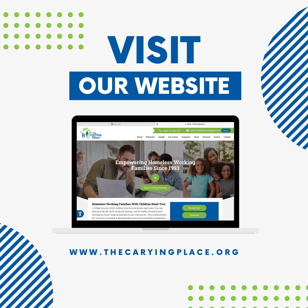 Discover how you can be a part of empowering homeless working families. Visit our website today! 🤝 #TheCaryingPlace #CommunitySupport