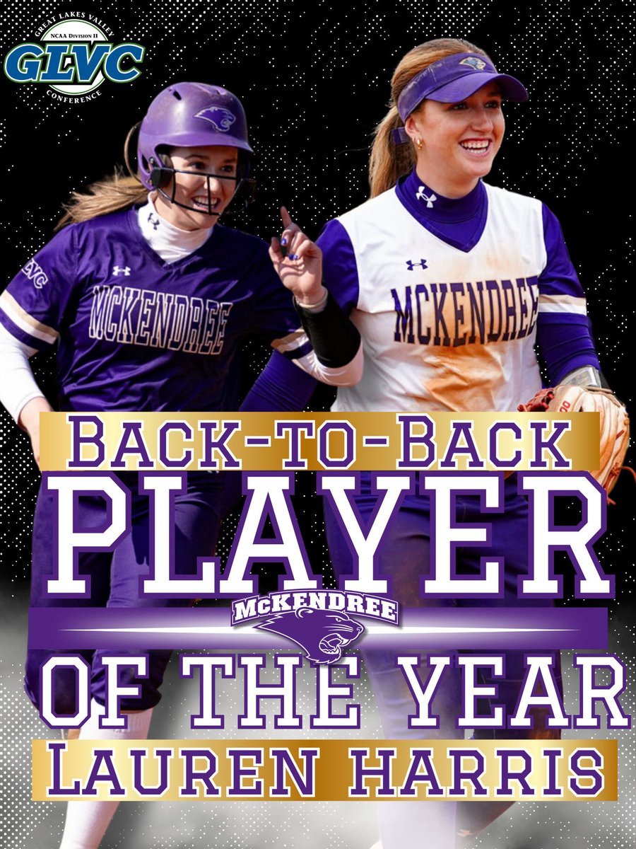 Congratulations to @LoHarris2022 on being named the 2024 GLVC Player of the Year! #backtoback