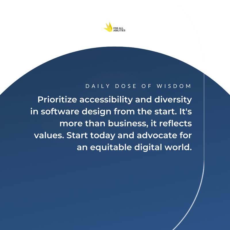 In creating inclusive software, your end game should always be to include a diversity of perspectives, especially voices of the underrepresented. 🌍

#InclusiveSoftware #AccessibilityMatters #DiversityInTech #TechForGood #Innovation #DigitalInclusion #AgentOfChange