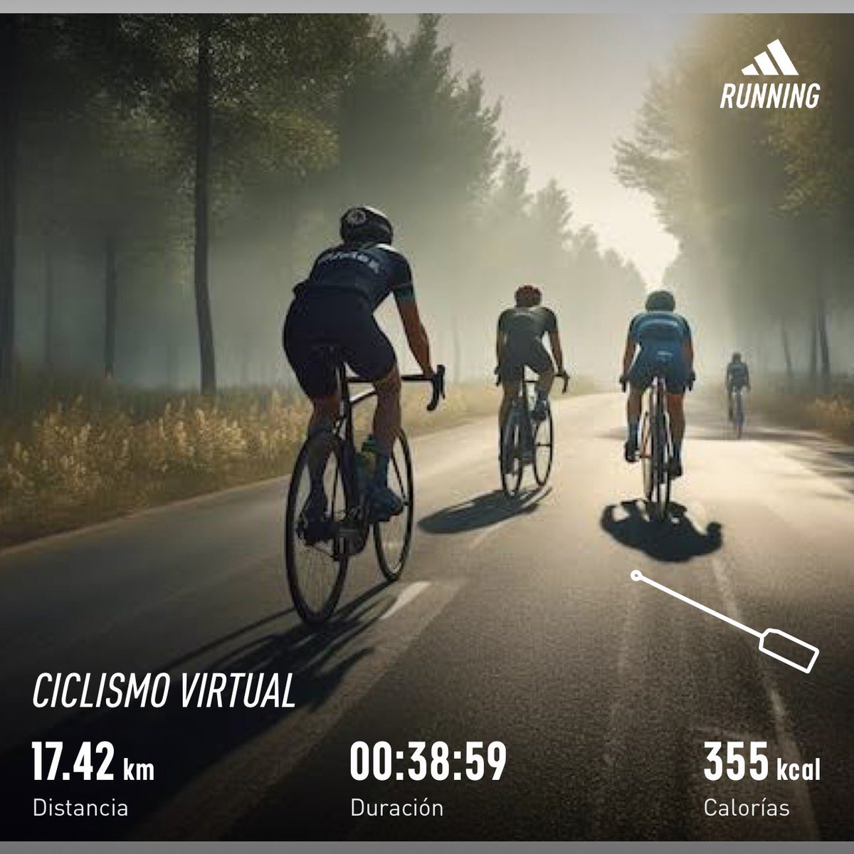 #ciclismo w/ @GoZwift , @GoZwiftES & #adidasrunningapp