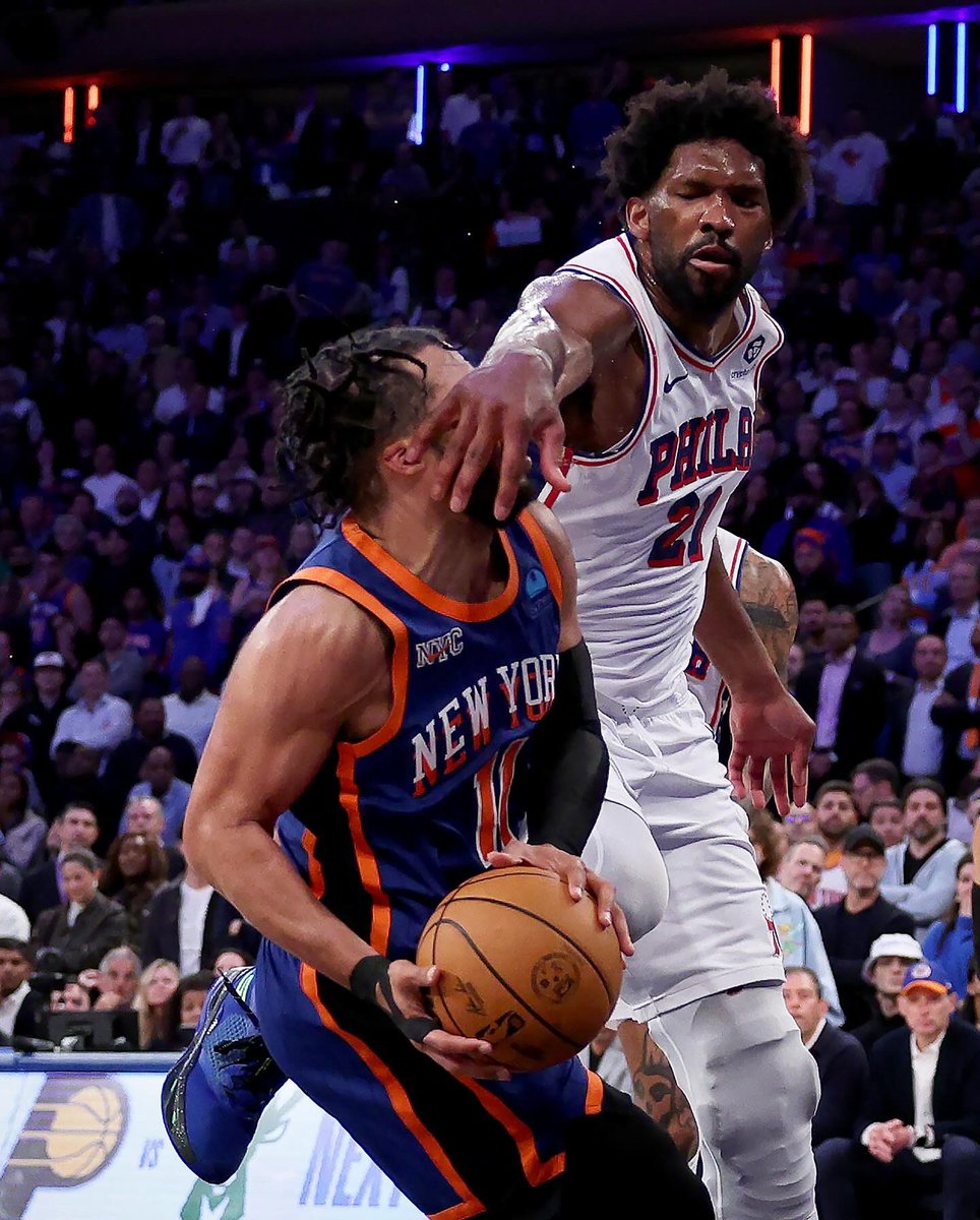 ElsaGarrison's tweet image. Highlights from the #sixers #Knicks at Madison Square Garden. @GettySport