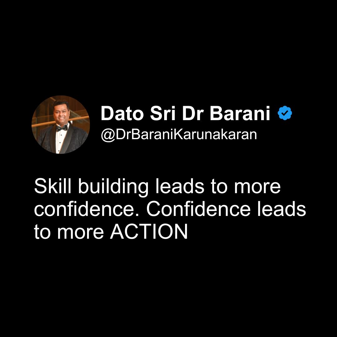 Cultivate your skills, boost your confidence, take bold steps. Growth is an action, not a word. #SkillToConfidence #ConfidenceToAction #LeadWithExcellence 🌟