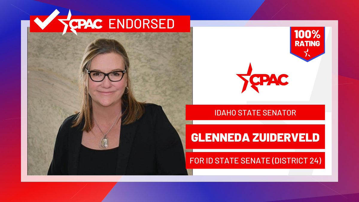 CPAC Endorses State Senator Glenneda Zuiderveld for reelection to State Senate (ID-24)