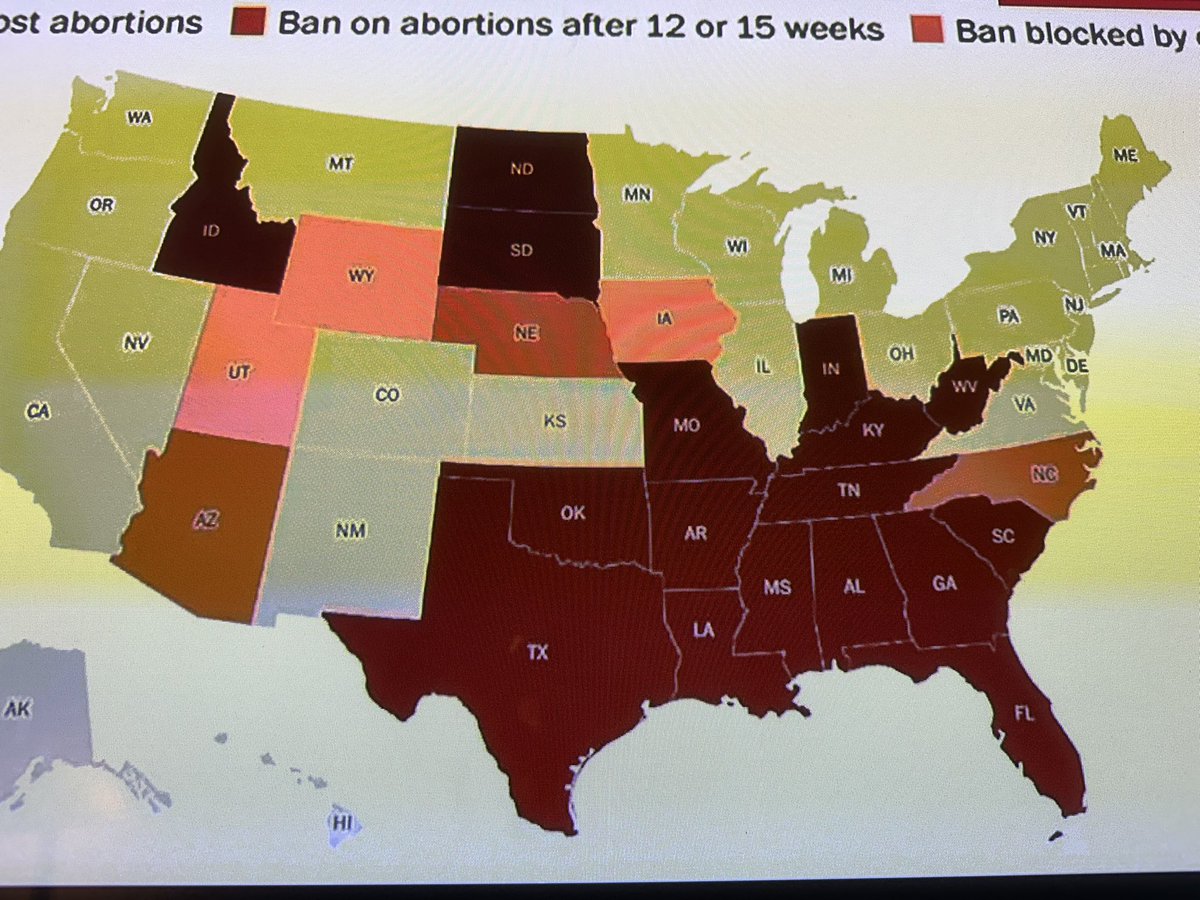 Isn’t it interesting to see the overlap of slave states and states that abortion?