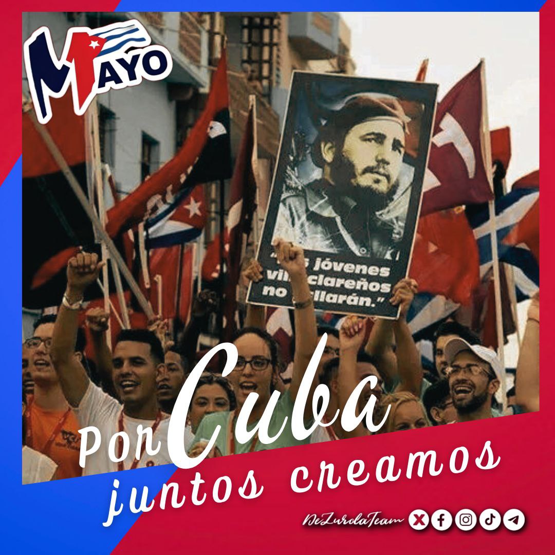 Otra demostración de unidad y firmeza dió el pueblo cubano este 1ro de Mayo 2024, dijo presente en plazas, parques, calles y otros espacios para apoyar a la Revolución Socialista de los humildes, por los humildes y para los humildes. #PorCubaJuntosCreamos #DeZurdaTeam