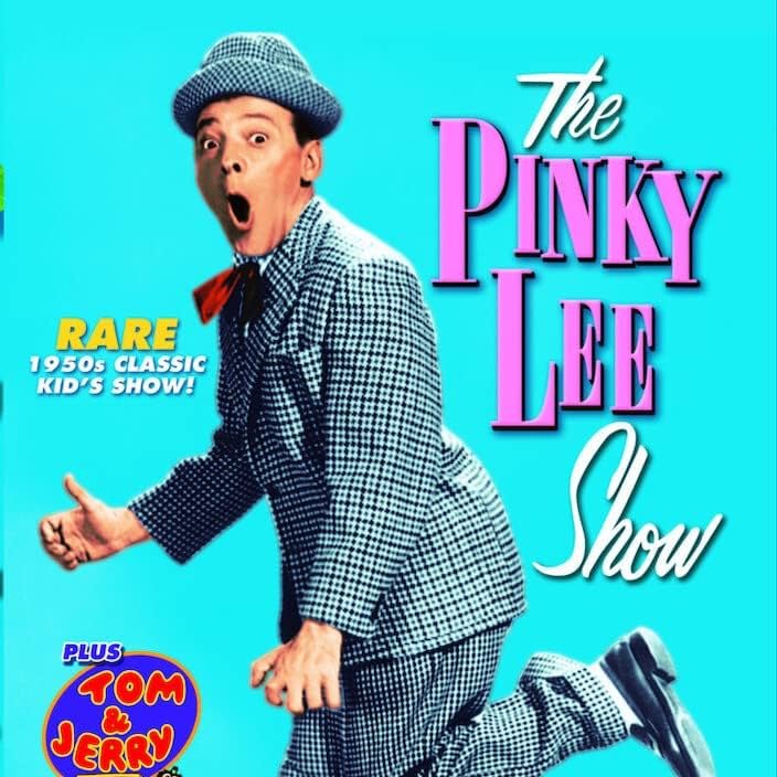 Actor/vaudeville comic Pinky Lee was #BornOnThisDay May 2, 1907. With his lisp & high-energy antics, wearing a plaid suit with baggy checkered pants + a tiny hat, he is remembered for his 'slap-stick' LIVE children's TV show, The PINKY LEE Show 1954-'55. Passed 1993 (age 85) #RIP