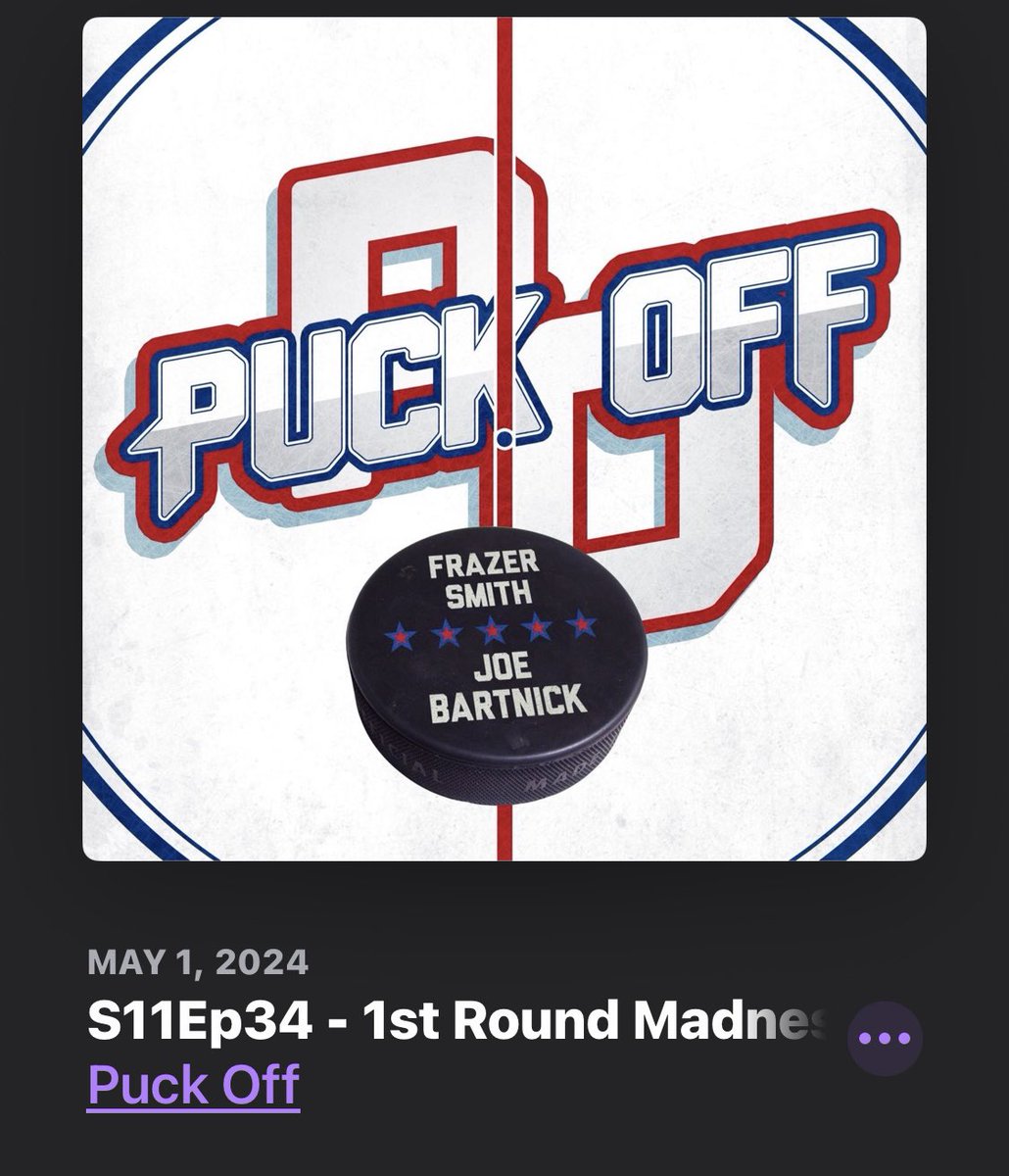 New!!! the @PuckOffPodcast team steps up playoff time @frazercomedy @AndyPicarro Great episode !!! @allthingscomedy podcasts.apple.com/us/podcast/puc…