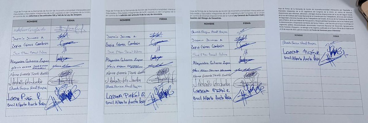 Para cerrar la presente legislatura y como diputado #antorchista, firmé cuatro acciones de inconstitucionalidad en contra de las leyes de #Amparo, #Amnistía, Desastres naturales y la ley de #Pensiones. #AntorchaEstáContigo @AntorchaOficial @antorchaedomex @antorcha_tx