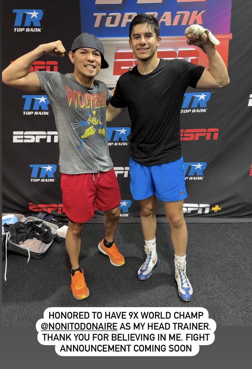 Albert Ochoa (<a href="/albertochoa05/">Albert Ochoa</a>) is now training under 9x World Champion, Nonito Donaire (<a href="/filipinoflash/">Nonito Donaire - filipinoflash.eth</a>)!

Who’s next for Ochoa?