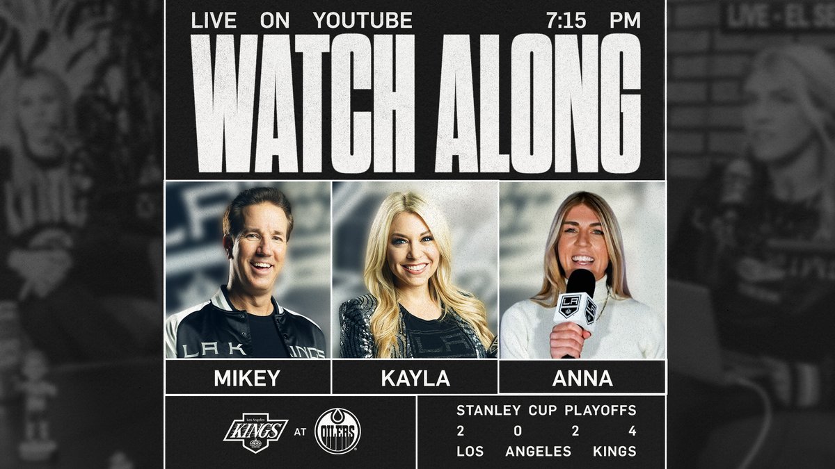 You know the drill 🚨 @mikeydelorean, @KaylaKnierim, and @annaconnda5 are LIVE tonight for our Watch-Along 👇 Tune-in at 715 PM 📲 bit.ly/4dhv9ZF #GoKingsGo