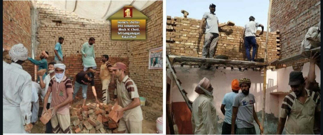 #HopeForHomeless
Under Aashiyana campaign Dera Sacha Sauda volunteers has build thousands of homes to poor and destitute people under guidance of
Saint Gurmeet Ram Rahim Singh Ji