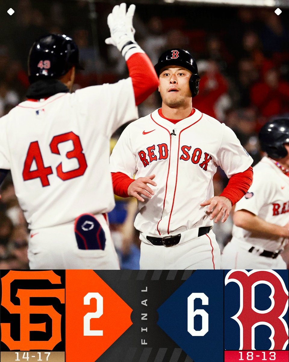 The @RedSox roll to their fourth straight win!