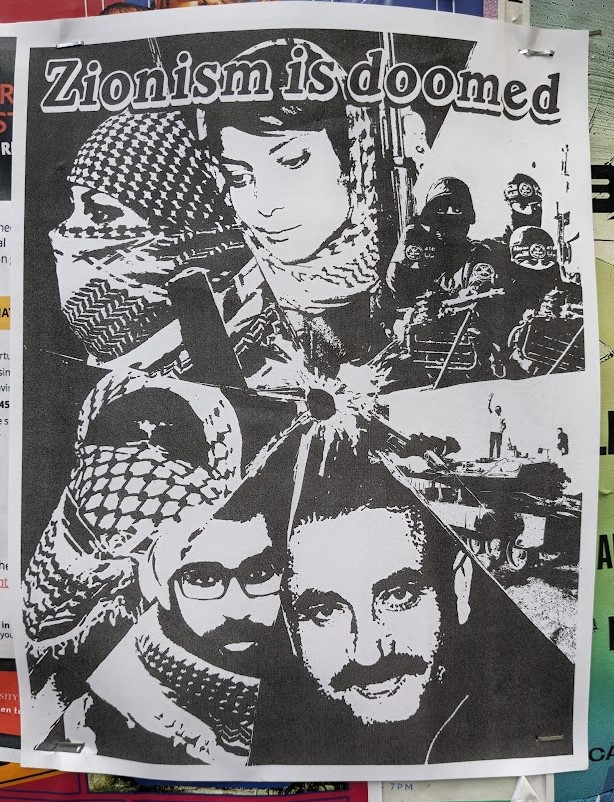 Poster. Seen on kiosk, Northrup Mall at the Divest and Gaza Solidarity Encampment. University of Minnesota. Minneapolis. #GazaSolidarityEncampment #FreePalestine #solidarityencampment