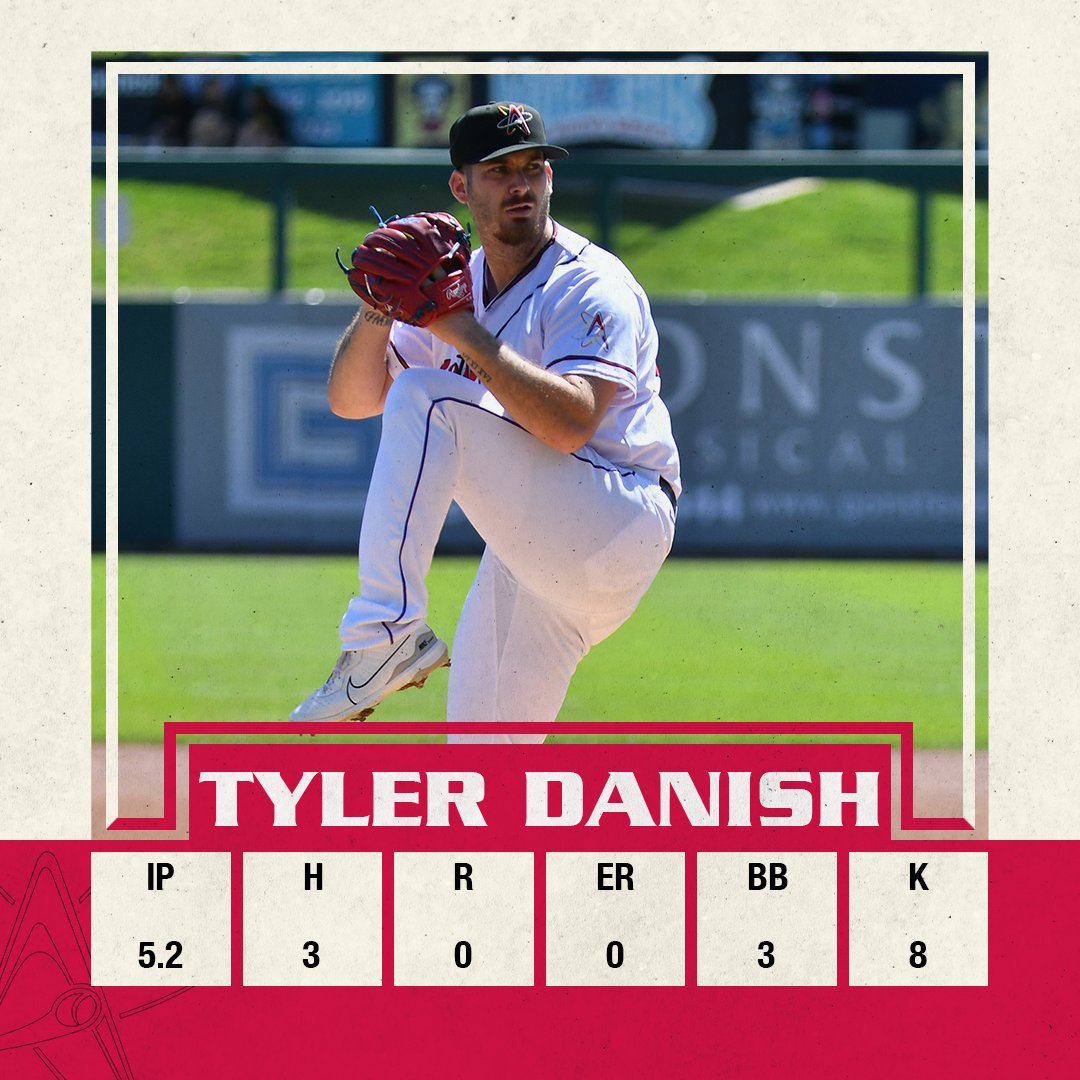 Tremendous performance by Tyler Danish tonight. He keeps Round Rock off the board and ties his career-high in punchouts!