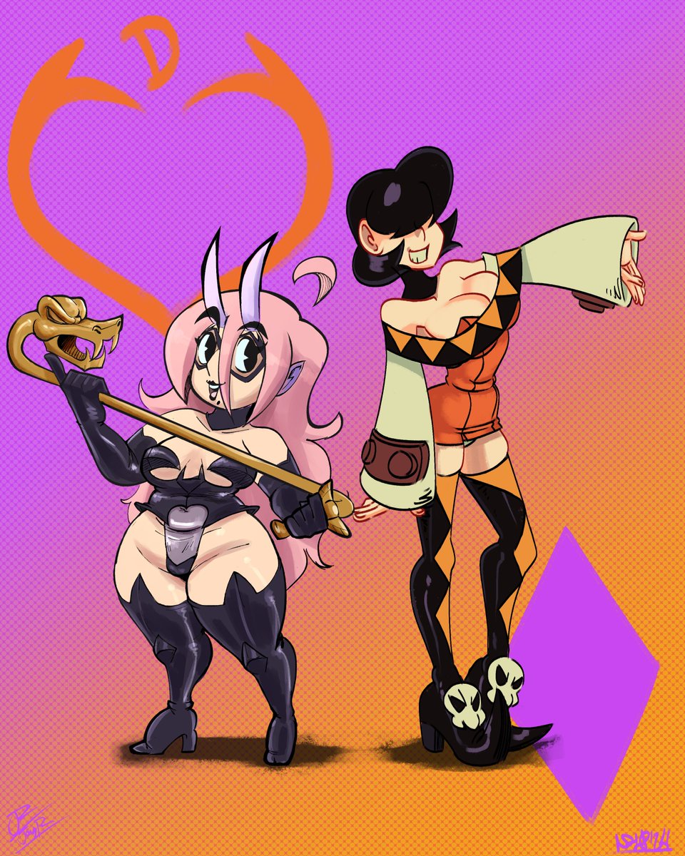 Omg!!! Bethany and '?' cosplaying together!!! Collab with @nr_hp183 #Skullgirls