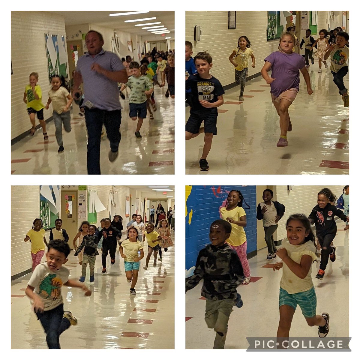 Perfect Attendance Fun Run with the Richmond Drive Leaders for April. @RockHillSchools @RichmondDrive @TheLeaderinMe