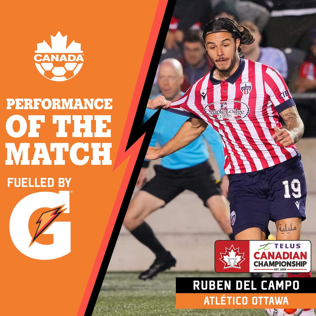 An impressive brace helps Ruben del Campo secure Gatorade Performance of the Match honours! ⚽️⚽️ #CanChamp