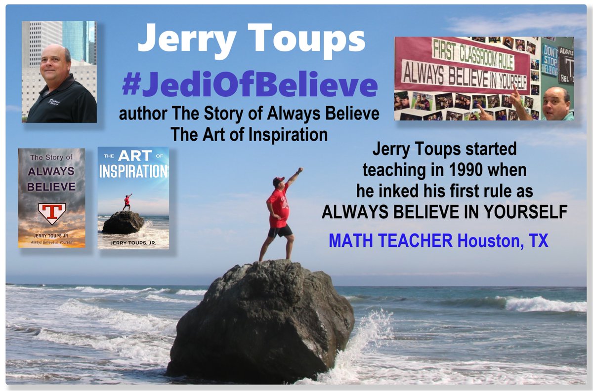 Jerry Toups the #JediOfBelieve is HERE at #TXed chat! Missed all of you the last few weeks. My mom is doing better, but still in the hospital recovering from open heart surgery. #AlwaysBelieve