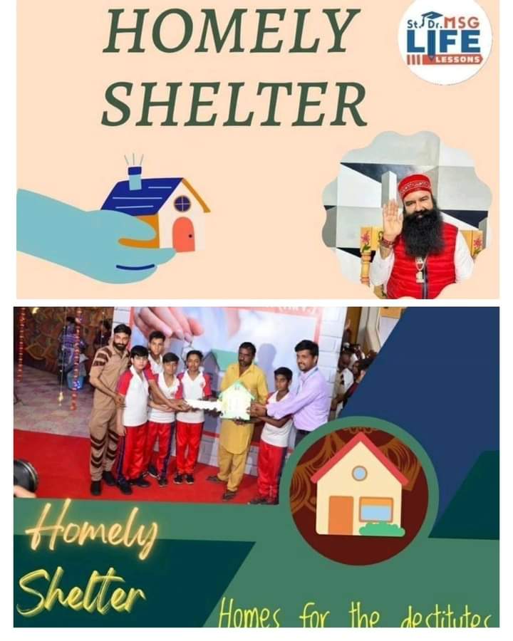 Home is our basic need. But there are many poor people who don't have their own house. To help such people dss volunteers are building free homes for homeless under the Aashiyana initiative with the inspiration of Saint Ram Rahim Ji.#HopeForHomeless