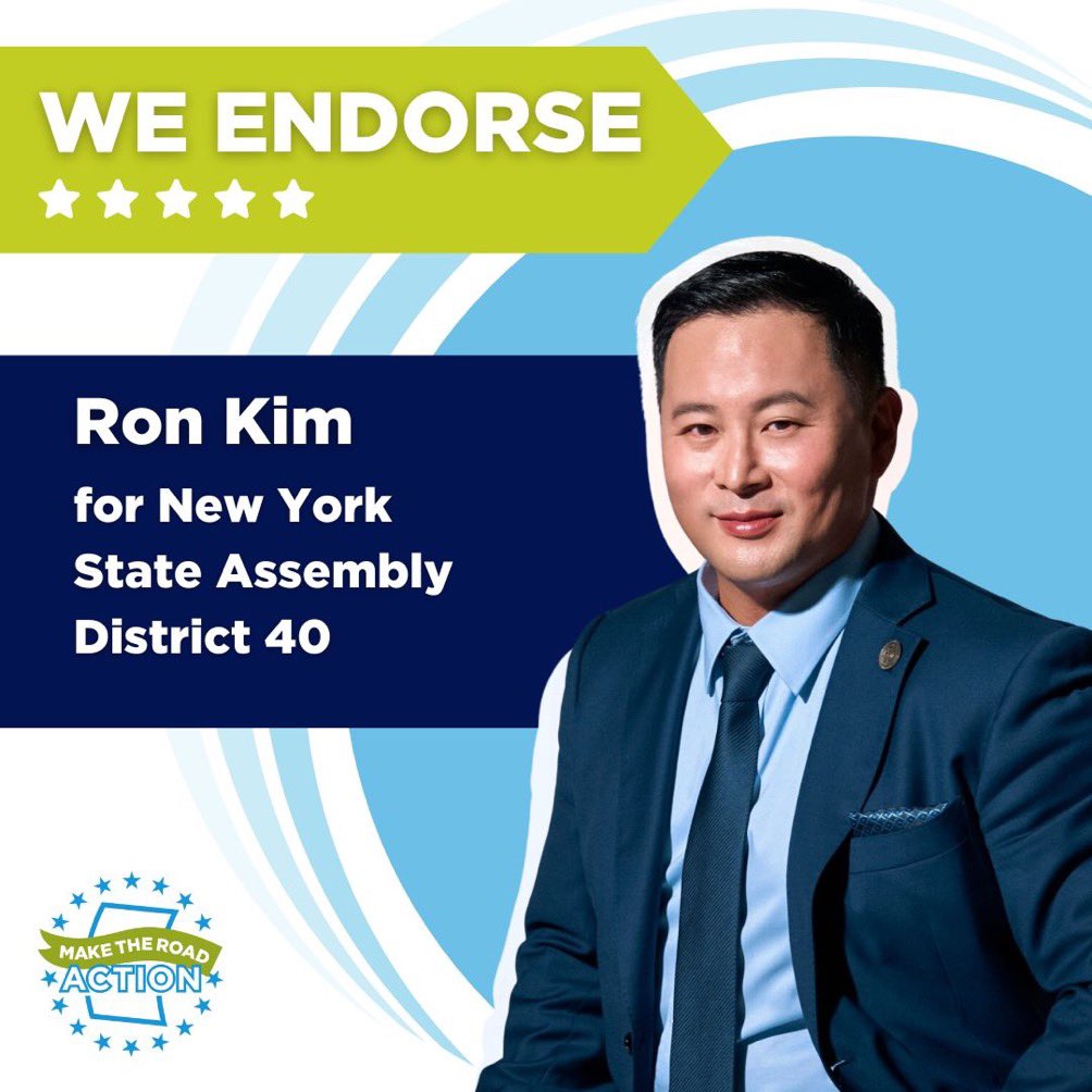 Today our members PROUDLY endorse @RonTKim for election to the Assembly. Our members thank you for your commitment to justice & dignity in our communities! We’re looking forward to advocating together to pass people-centered legislation! #ExcludedNoMore #Coverage4All