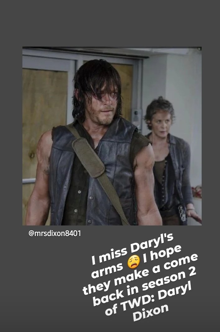 I'm over the whole trench coat thing. I get it, we're in Paris now, but can we go back to #Iconic #Daryl and bring back the biceps?? #TWDDarylDixon #TWD #TheBookOfCarol #DarylDixon