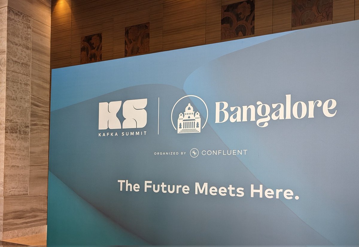 I'm at the #kafkasummit in Bangalore... Say hello if you're around.