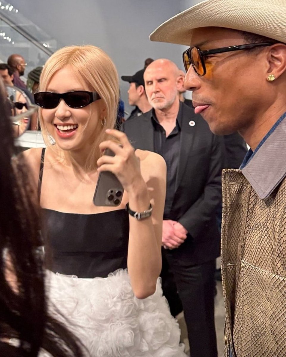 #ROSÉ with Pharrell Williams in NYC. @BLACKPINK