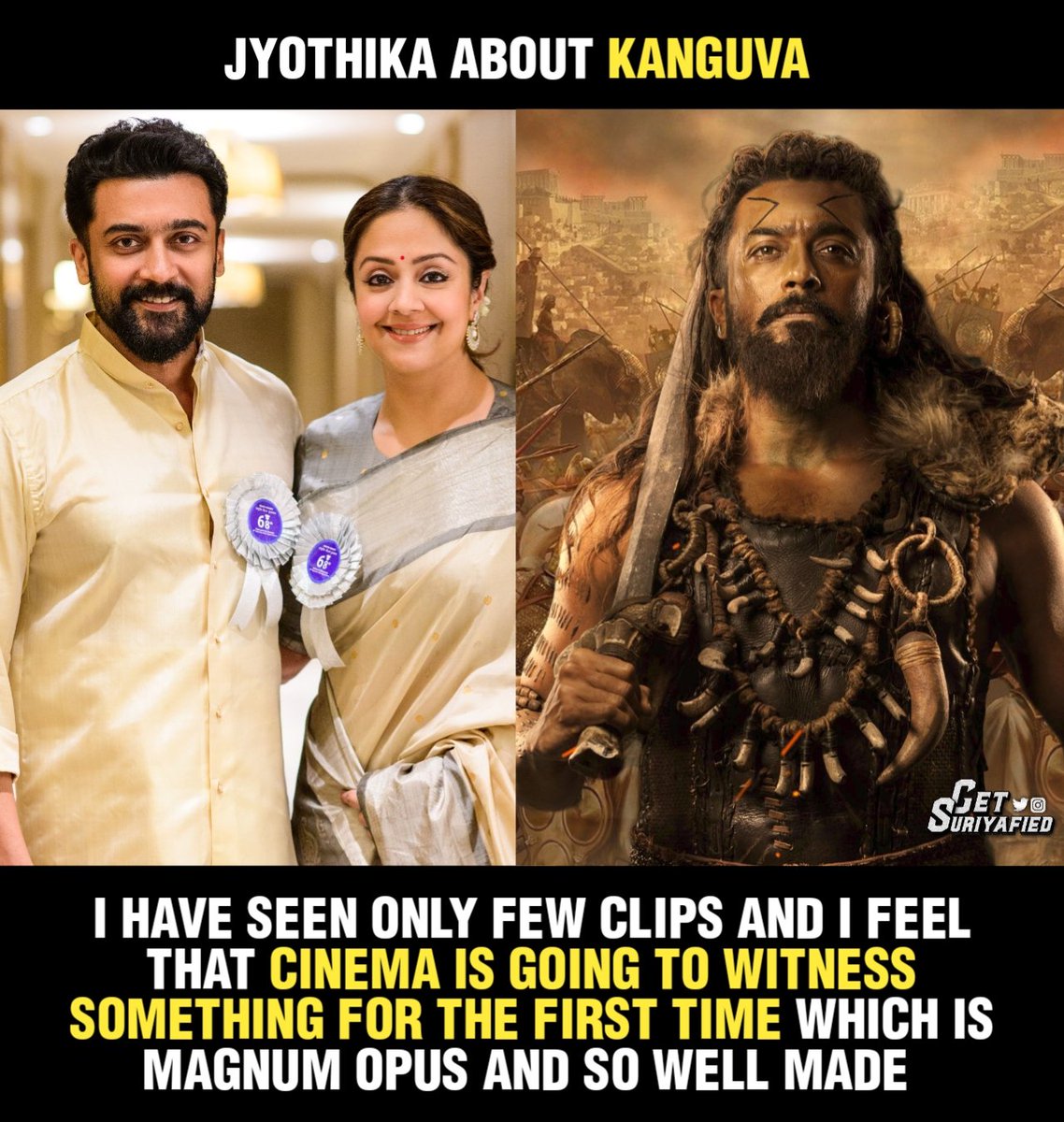 Gear up to witness the real cinema in 2024. @Suriya_offl 🔥

#Kanguva