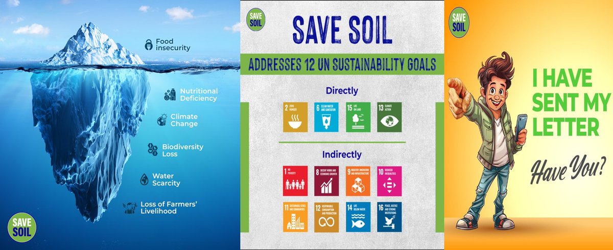 Carbon sinks need to be enhanced and greenhouse gas emissions and emissions intensity reduced across agri foodsystems with a drastic reduction in emissions from all other sources, to keep global average temperature to < 2 °C -FAO

🌱Write  #PolicyForSoil savesoil.org/write