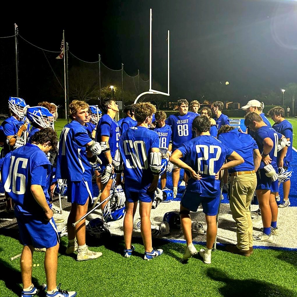 Region Semifinal, FINAL: Jesuit 5 Comm. School Naples 7 A superb season for the Tigers ends tonight in Naples in a hard-fought defeat. Thank you seniors for your outstanding contributions to Jesuit lacrosse! #AMDG #GoTigers #JesuitLacrosse