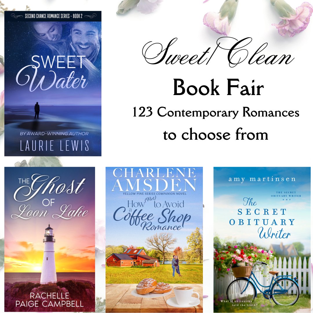 Clean/sweet Romance Book Fair.  123 HEA's to choose from. Ends 5/31. bit.ly/3Qroe6d #books #amreading #cleanreads #CR4U #booktwt #IARTG