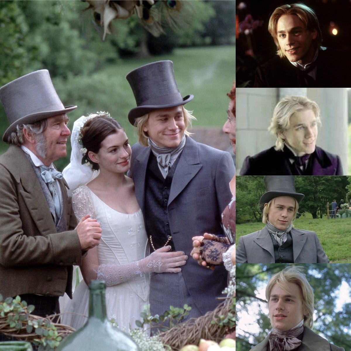 Why not? #CharlieHunnam #NicholasNickleby #firststaringrole2002 💫
#AnneHathaway #MadelineBray #blondebeauty #happyending #hissmile
#addingtotheresume #looksgoodinatophat 🎩💕