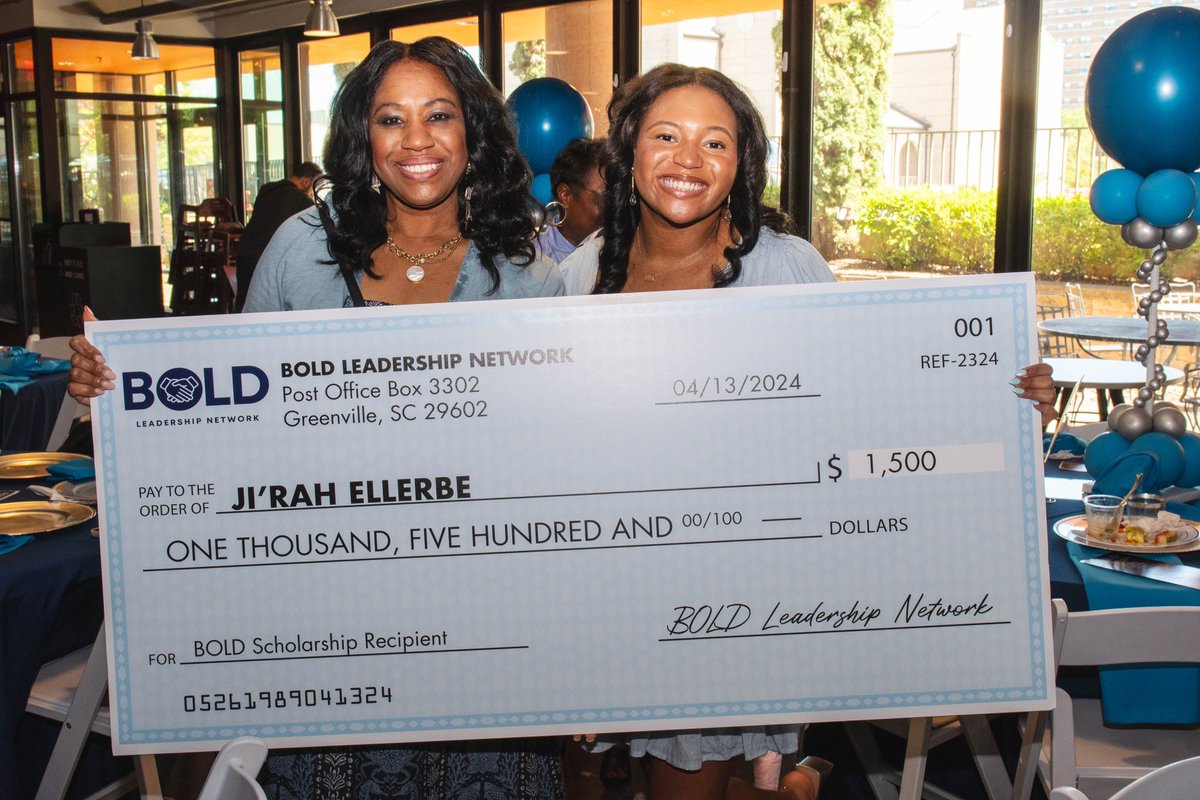 In partnership with Closing the Gap, the BOLD Leadership Network was proud to award  scholarships to four amazing future educators at the second annual Celebration of Excellence in Education Awards Brunch! 

#BOLDIsAChoice #BOLDAllies #FutureTeachers #yeahTHATgreenville