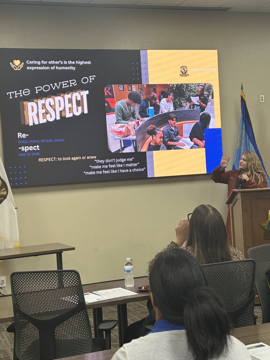 Today's San Bernardino Countywide Gangs and Drug Task Force meeting was fire! Jennifer Rosales, Administrative Director of Young Visionaries Leadership Academy, showcased an array of wonderful resources they offer. @TerranceStone