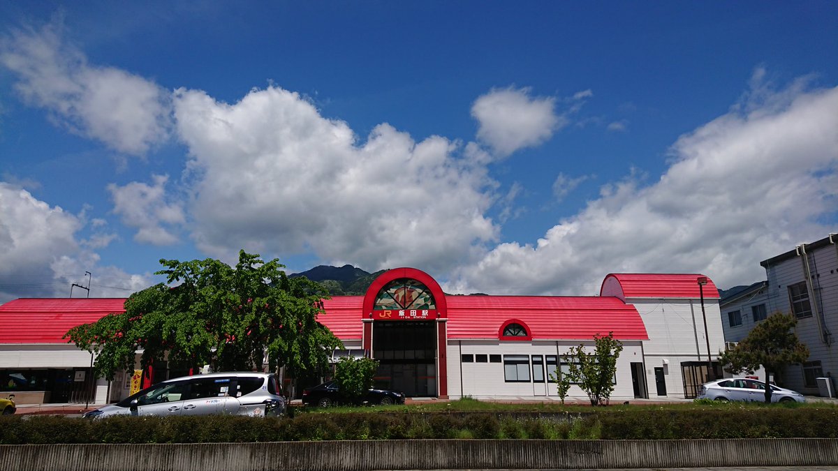 素面の飯田駅