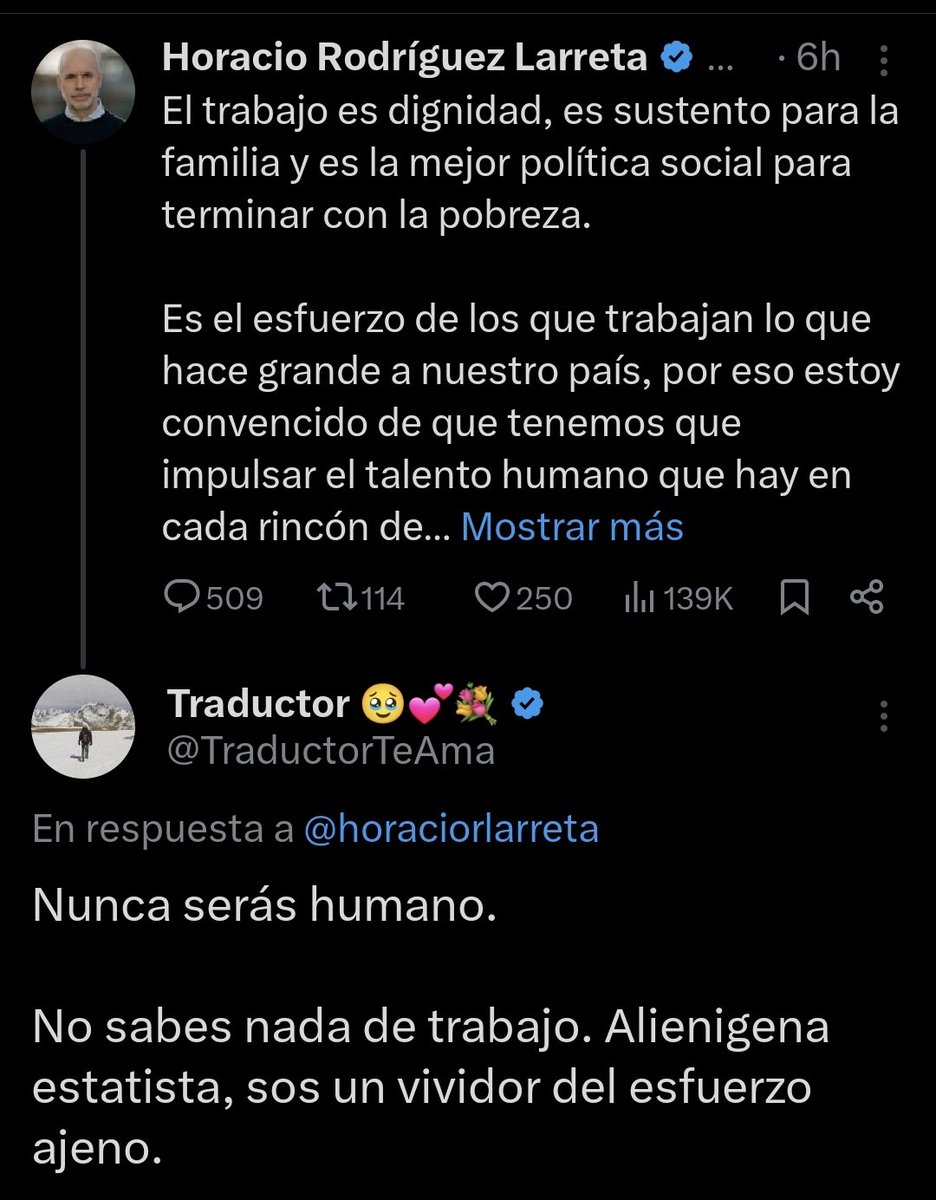 1.800.000 seguidores. 250 likes Destruido larreta sin caja estatal.