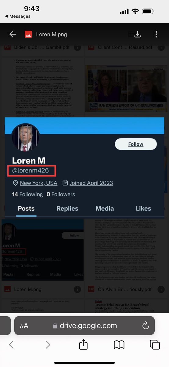 This seems very strange pres Trump says the daughter of the New York Judge, judge Juan Merchan's daughter has her logo on social media of trump behind bars? Wow is this true? I do not know @MorningsMaria @FoxNews