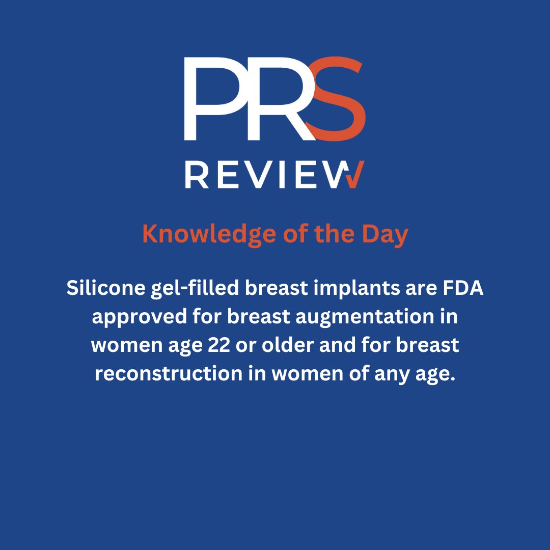 FDA age requirements for breast implants

#prsreview #breastimplants #siliconeimplants #salineimplants #mentor #allergan #abbvie #natrelle #breastaugmentation #breastreconstruction #plasticsurgery #reconstructivesurgery #surgicaleducation #medicaleducation #meded #surgery