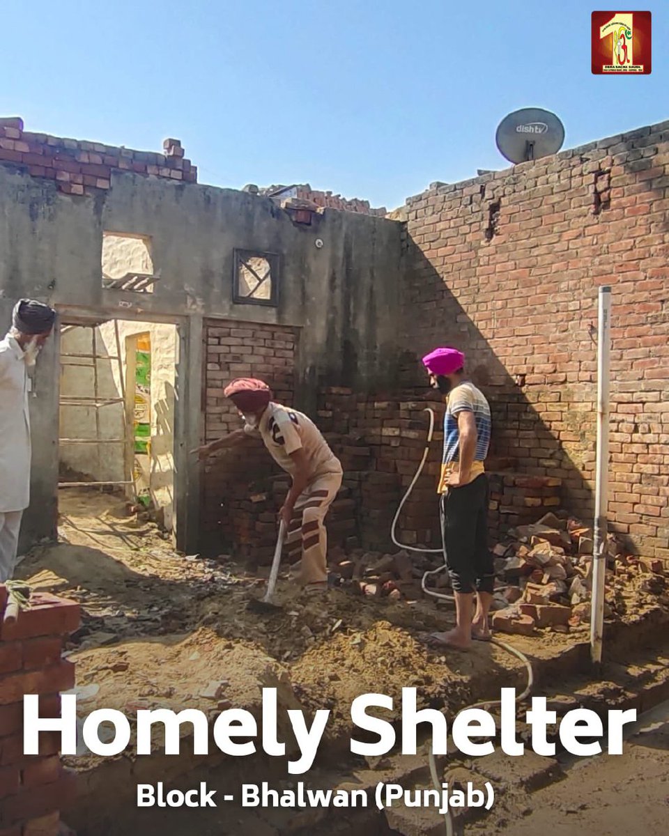 Everyone says 'India is developing country' but People Today too have not homes to survive. That time Dera Sacha Sauda volunteers come as #HopeForHomeless needy people. They built homes under the Initiative Aashiyana Started by Ram Rahim Ji , A Spiritual Master.