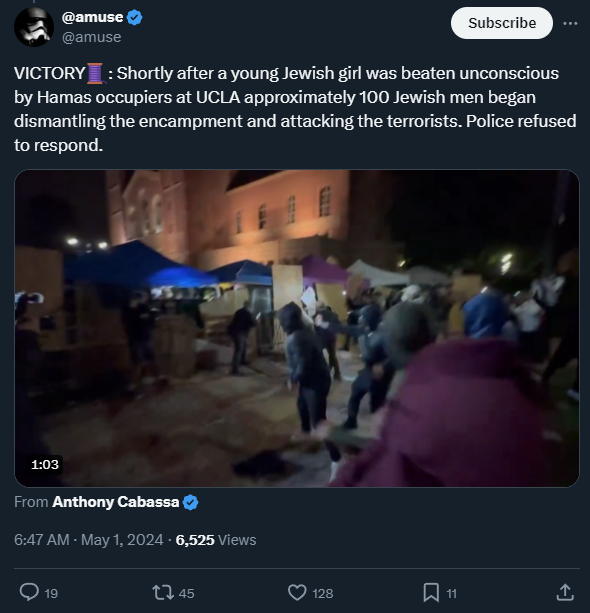 Anatomy of a Zionist Lie: The Beaten-Unconscious Jewish Girl That Wasn't Many accounts tried to justify last night's Jewish mob attack on UCLA protesters by citing a Jewish girl who was beaten unconscious. But did that really happen? Let's do a deep dive & see what we discover!