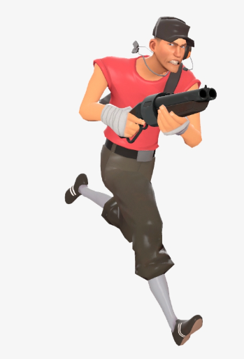 I remember I saw this TF2 video where a guy did a 'top 9 classes in TF2' and his number 1 was Scout and he said 'Scout's only flaw is that he has 125 health' and that's it